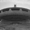 Joana and David in Buzludzha, Bulgaria. House-Monument of the Bulgarian Communist Party. analog: Cosina C1s.