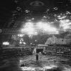 Joana in Buzludzha, Bulgaria. House-Monument of the Bulgarian Communist Party. analog: Cosina C1s.